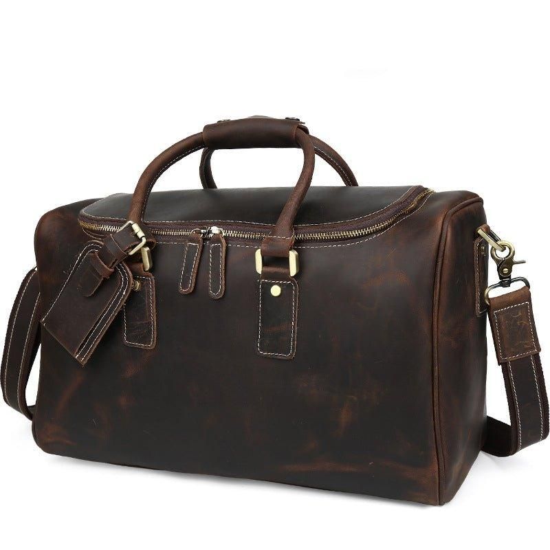 Reisetasche Aus Leder Im Vintage-stil Von Crazy Horse