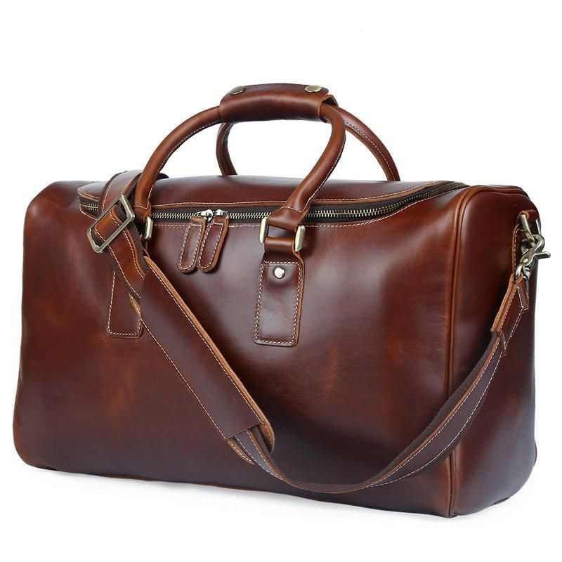 Reisetasche Aus Leder Im Vintage-stil Von Crazy Horse
