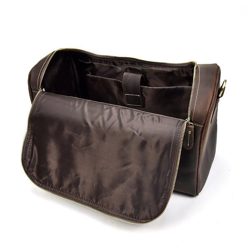 Reisetasche Aus Leder Im Vintage-stil Von Crazy Horse