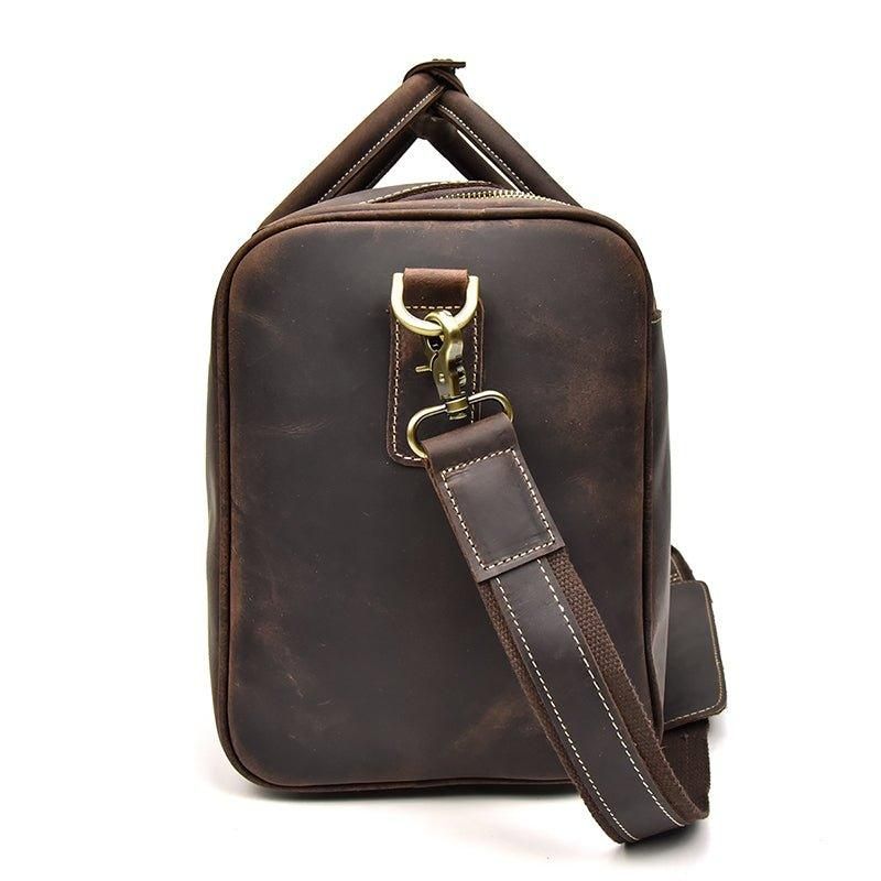 Reisetasche Aus Leder Im Vintage-stil Von Crazy Horse
