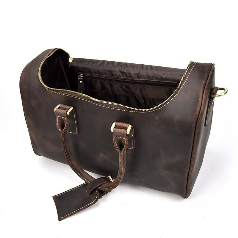 Reisetasche Aus Leder Im Vintage-stil Von Crazy Horse