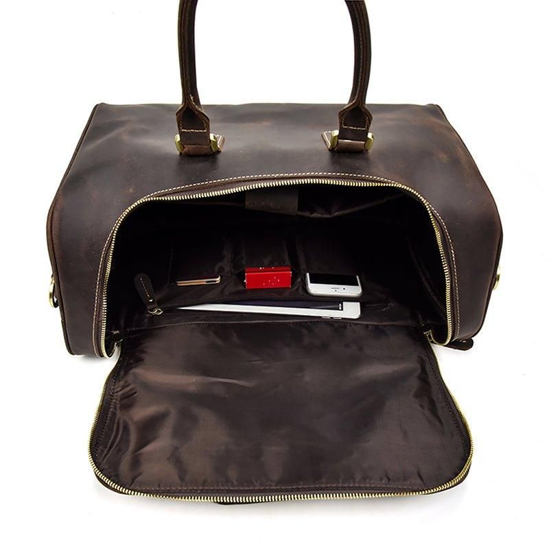 Reisetasche Aus Leder Im Vintage-stil Von Crazy Horse